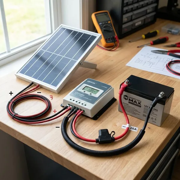 12V-Batterie richtig anschließen