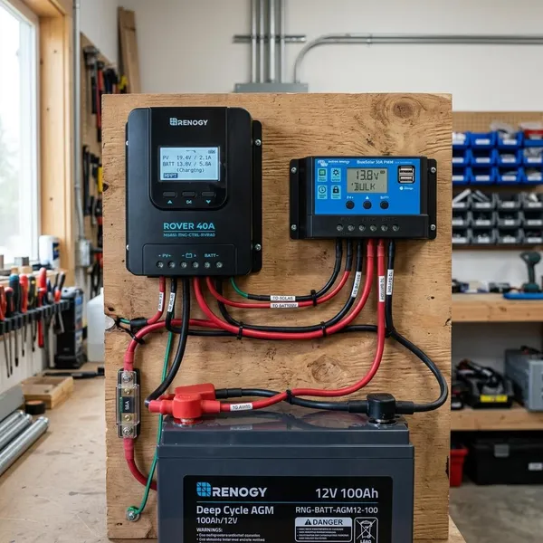 2 solarladeregler an eine batterie
