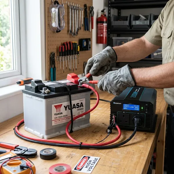 autobatterie mit wechselrichter