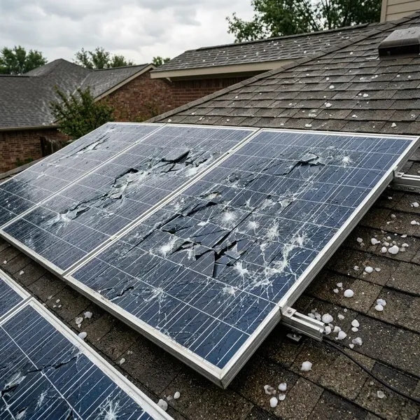 Wie hagelsicher sind Solarpanels