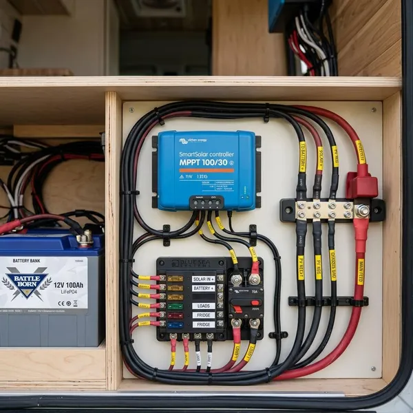 Batterietyp im Regler einstellen