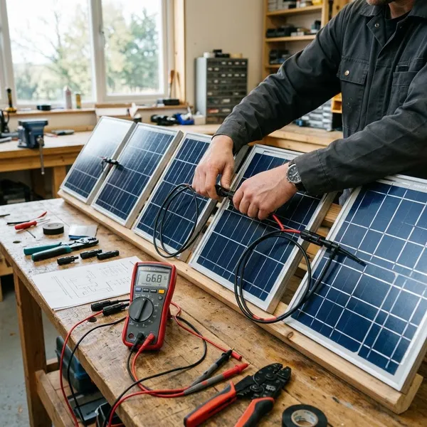 solarpanel in reihe schalten