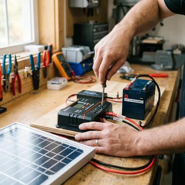 Solarpanel richtig anschließen