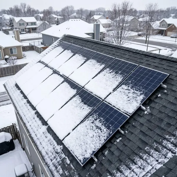 solarpanel von schnee befreien