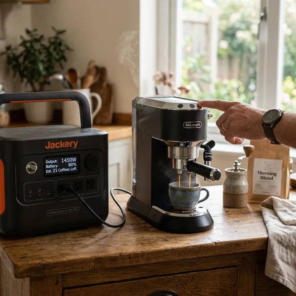 Wie viele Kaffees mit einer Powerstation möglich sind